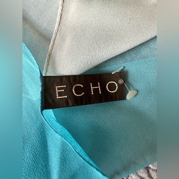 Echo silk ombré scarf - Picture 6 of 8